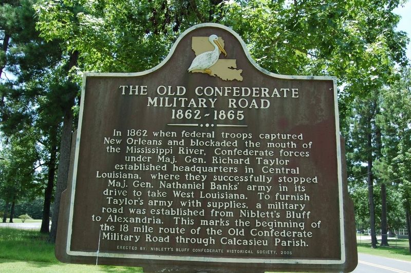 The Old Confederate Military Road Marker. Click for full size. The Old Confederate Military Road Marker image. Click for full size.