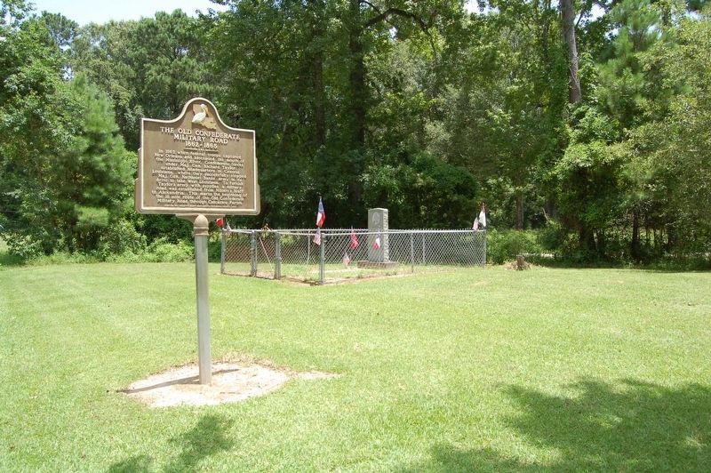 The Old Confederate Military Road Marker. Click for full size. The Old Confederate Military Road Marker image. Click for full size.