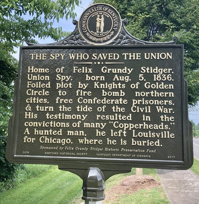 The Spy Who Saved the Union Marker image. Click for full size.