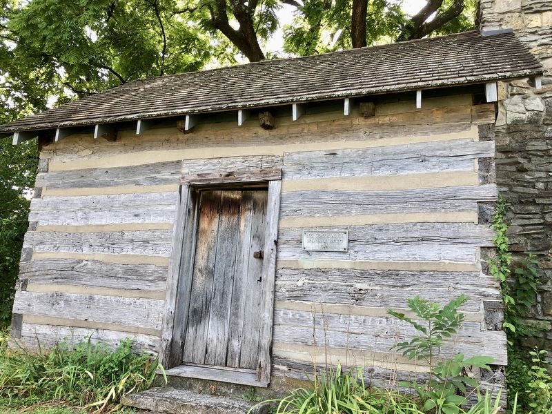 The One Room School House and DAR plaque. image. Click for full size.