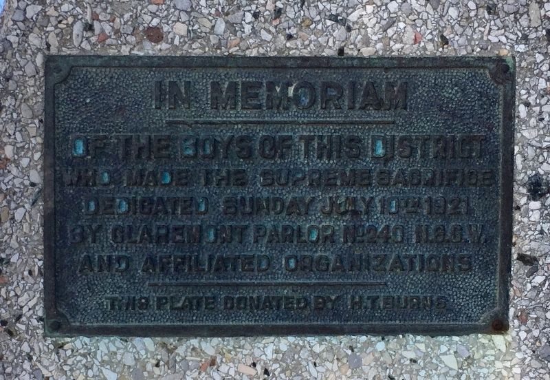 In Memoriam (NSGW WWI Memorial) Marker image. Click for full size.