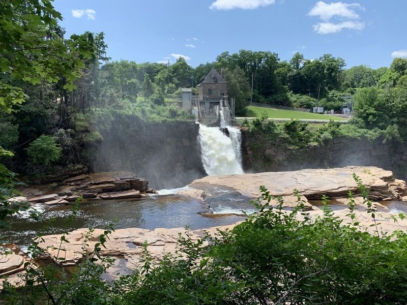 Rainbow Falls Hydroelectric Plant Rack House and Penstocks image. Click for full size.