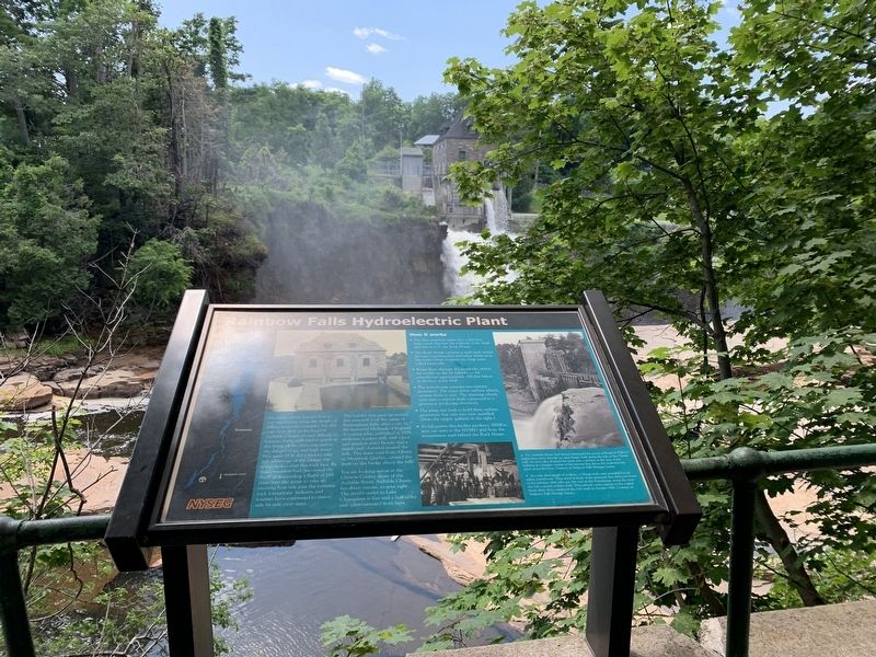 Rainbow Falls Hydroelectric Plant Marker image. Click for full size.