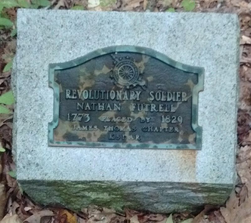 Nathan Futrell Grave - D.A.R Marker image. Click for full size.