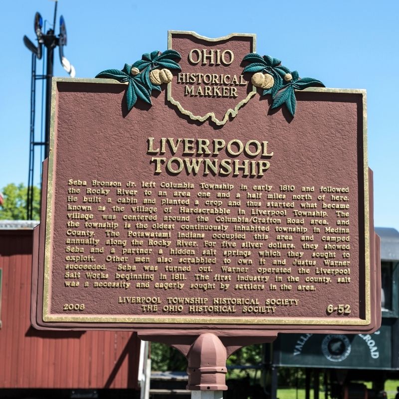 Liverpool Township side of marker image. Click for full size.