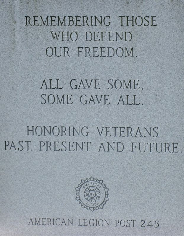 Greenmound Veterans Monument #3 Marker. Click for full size. Greenmound Veterans Monument #3 Marker image. Click for full size.