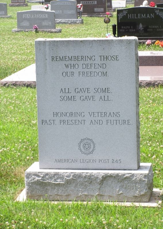 Greenmound Veterans Monument #3 Marker image. Click for full size.
