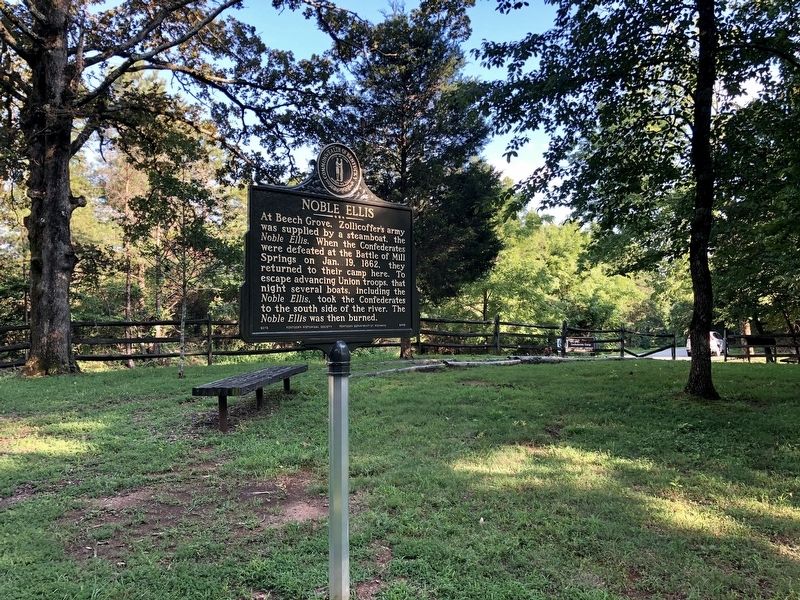 View of the Noble Ellis Marker looking southerly. image. Click for full size.