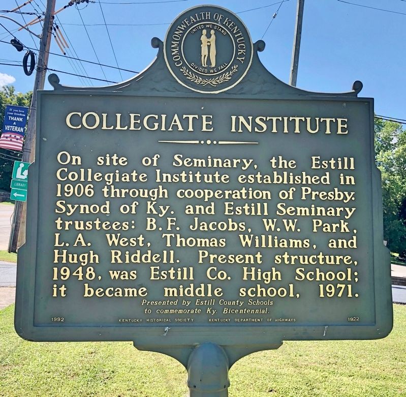 Collegiate Institute Marker image. Click for full size.