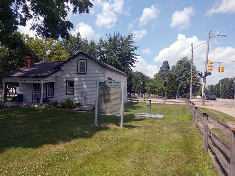Wixom-Wire House and Marker image. Click for full size.