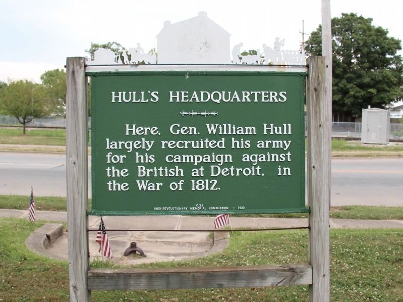 Hull's Headquarters Marker image. Click for full size.