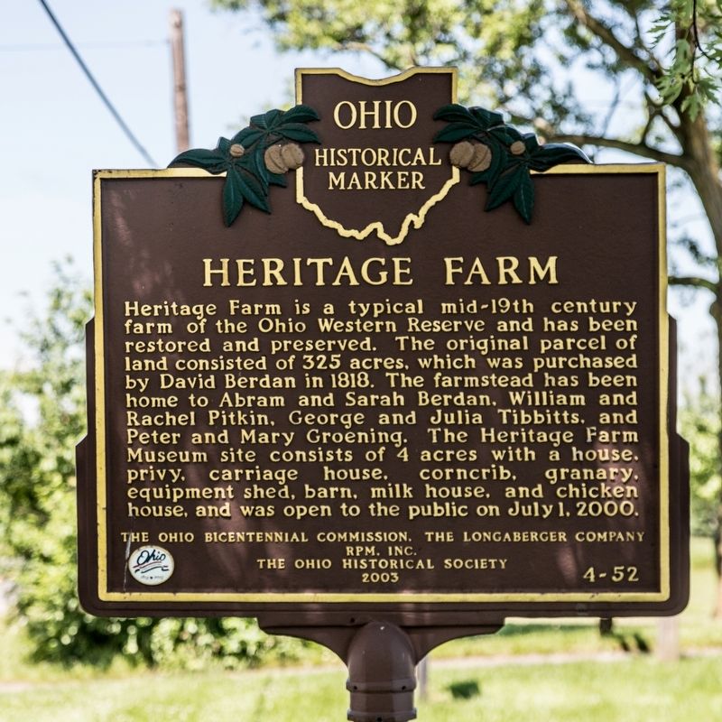 Heritage Farm Marker image. Click for full size.