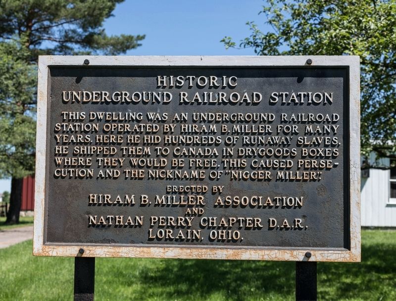 Historic Underground Railroad Station Marker image. Click for full size.
