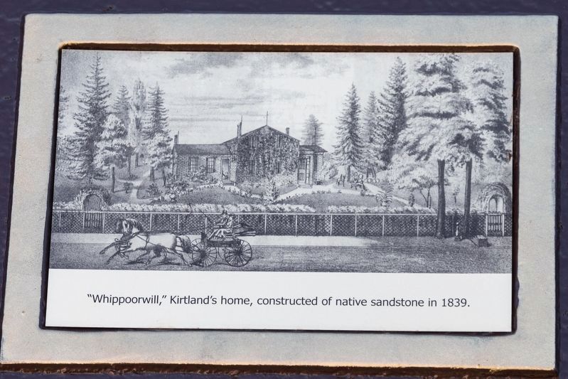 “Whippoorwill,” Kirtlands Home, Constructed of Native Sandstone in 1839. image. Click for full size.