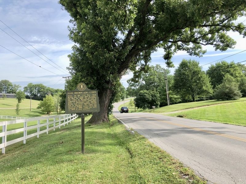 Vied of marker looking north on KY-55. image. Click for full size.