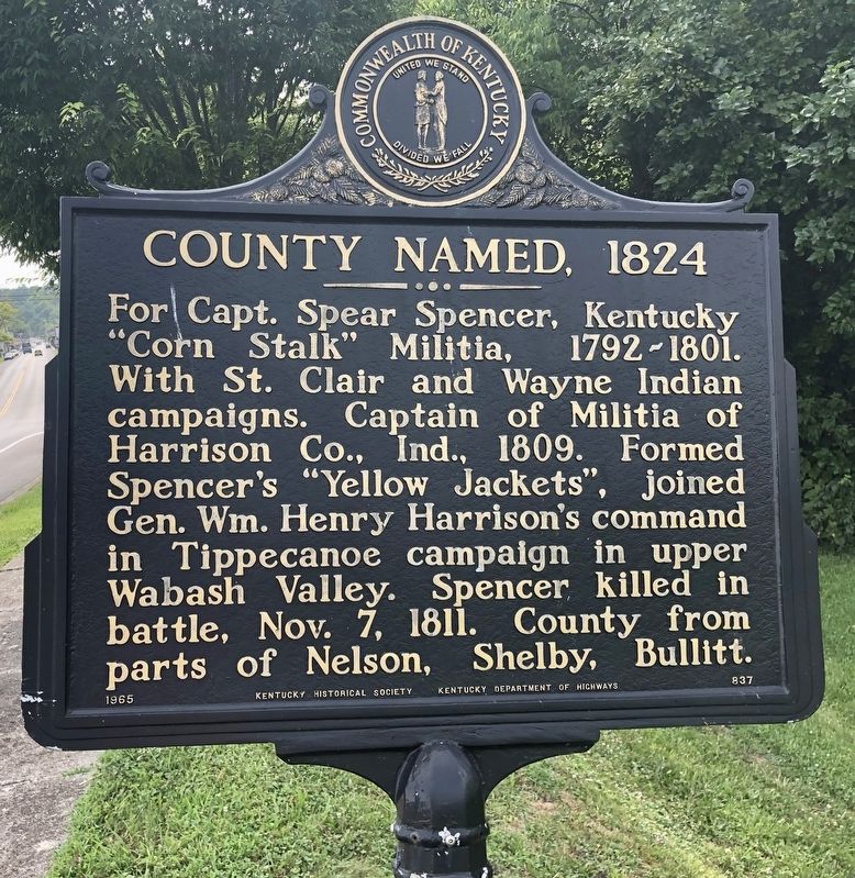 County Named, 1824 Marker image. Click for full size.