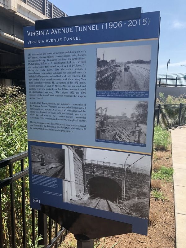 Virginia Avenue Tunnel (1906-2015) Marker image. Click for full size.