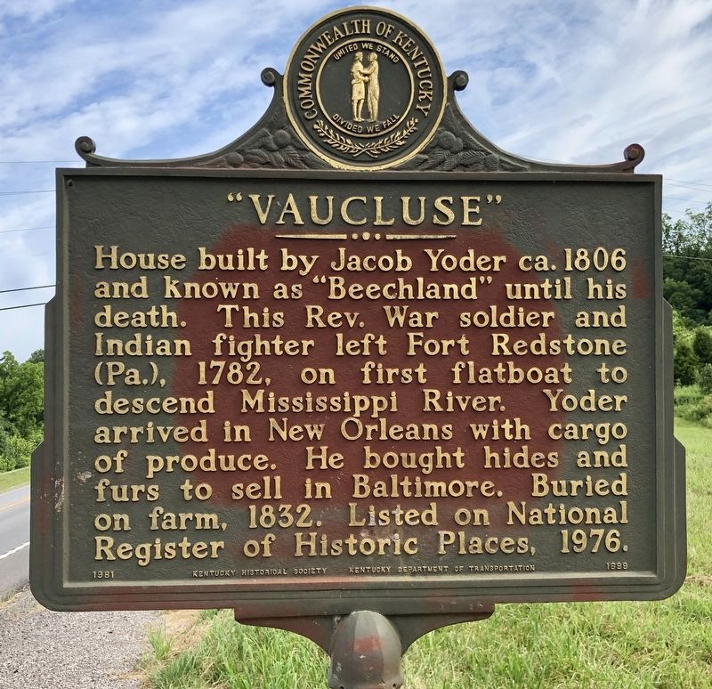 "Vaucluse" Marker. Click for full size. "Vaucluse" Marker image. Click for full size.