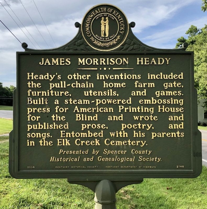 James Morrison Heady Marker (reverse) image. Click for full size.