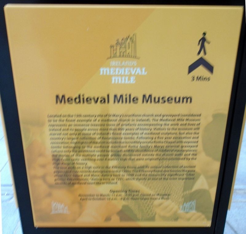 Ireland's Medieval Mile Museum Marker image. Click for full size.
