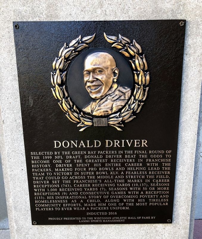 Donald Driver Marker image. Click for full size.