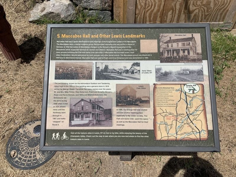 Maccabee Hall and Other Lewis Landmarks Marker image. Click for full size.