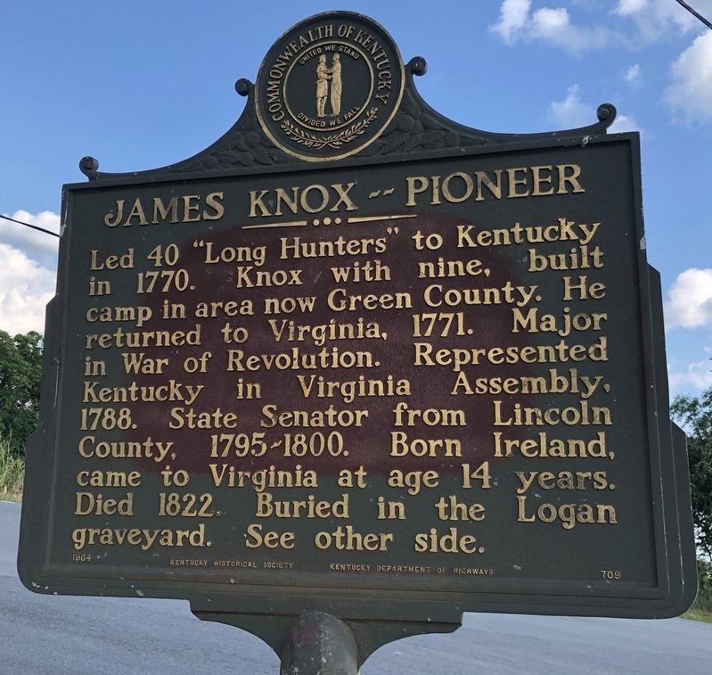 James Knox-Pioneer Marker image. Click for full size.