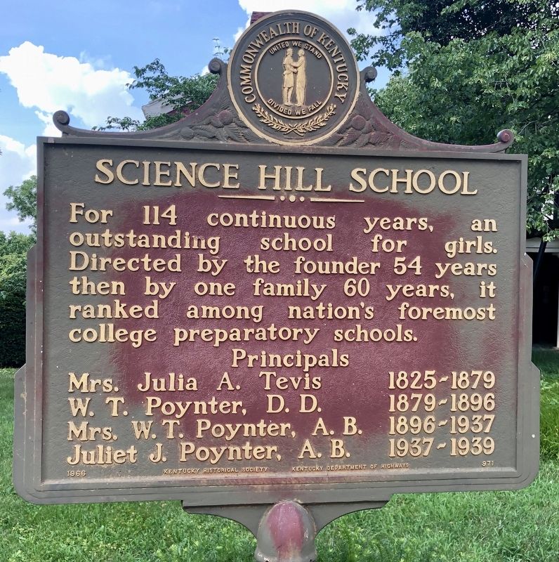 Science Hill School Marker image. Click for full size.