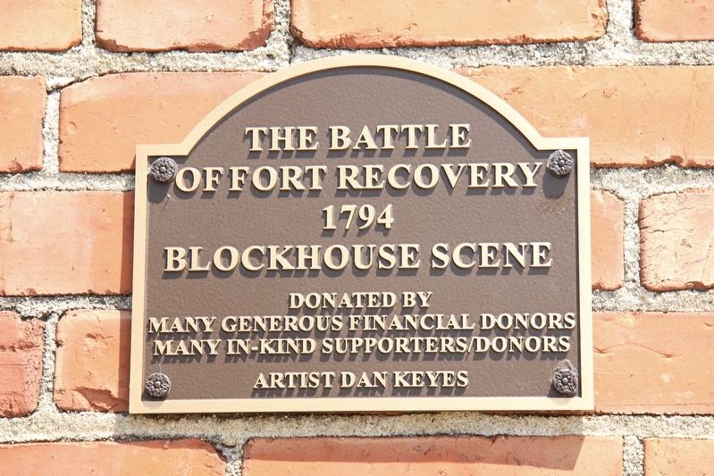 The Battle of Fort Recovery Marker image. Click for full size.