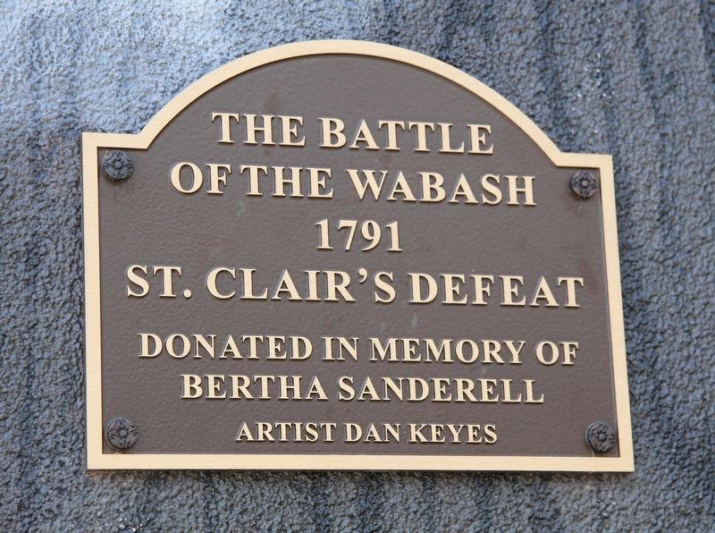 The Battle of the Wabash Marker. Click for full size. The Battle of the Wabash Marker image. Click for full size.