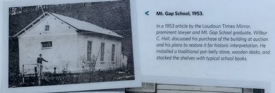 Mt. Gap School, 1953 image. Click for full size.