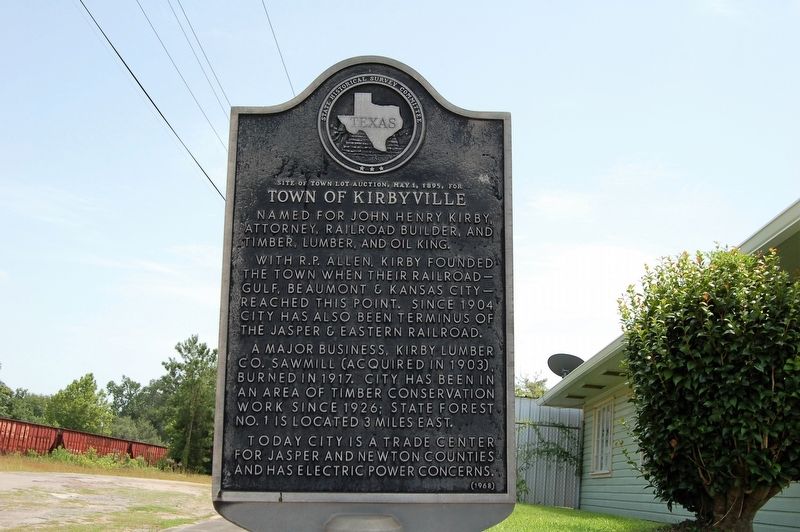 Town of Kirbyville Marker image. Click for full size.