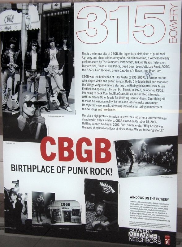CBGB Marker image. Click for full size.