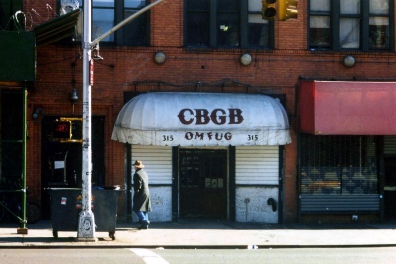 CBGB, March 2001 image. Click for full size.