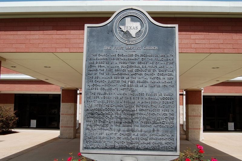 The First Baptist Church Marker image. Click for full size.