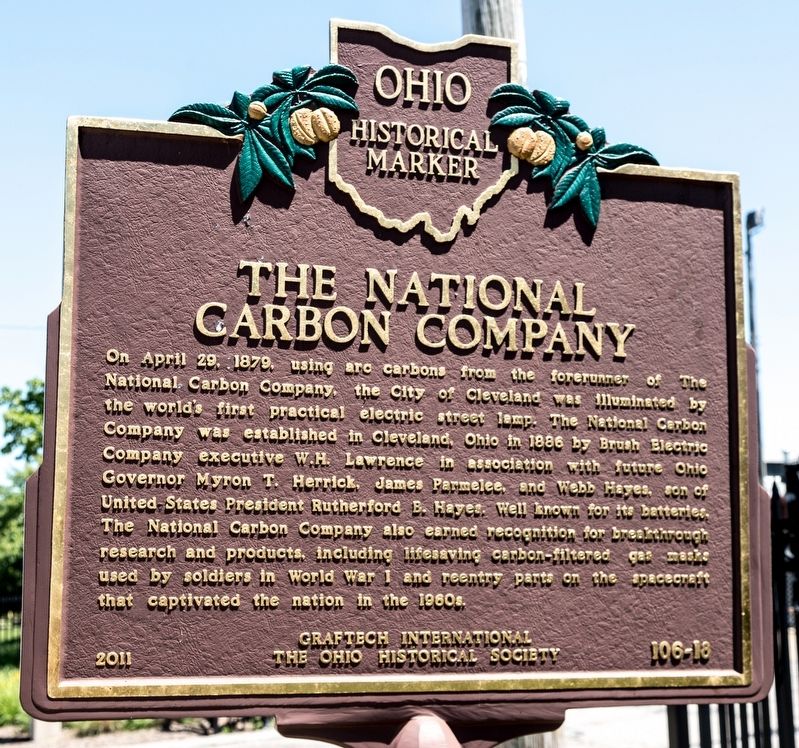 The National Carbon Company side of marker image. Click for full size.