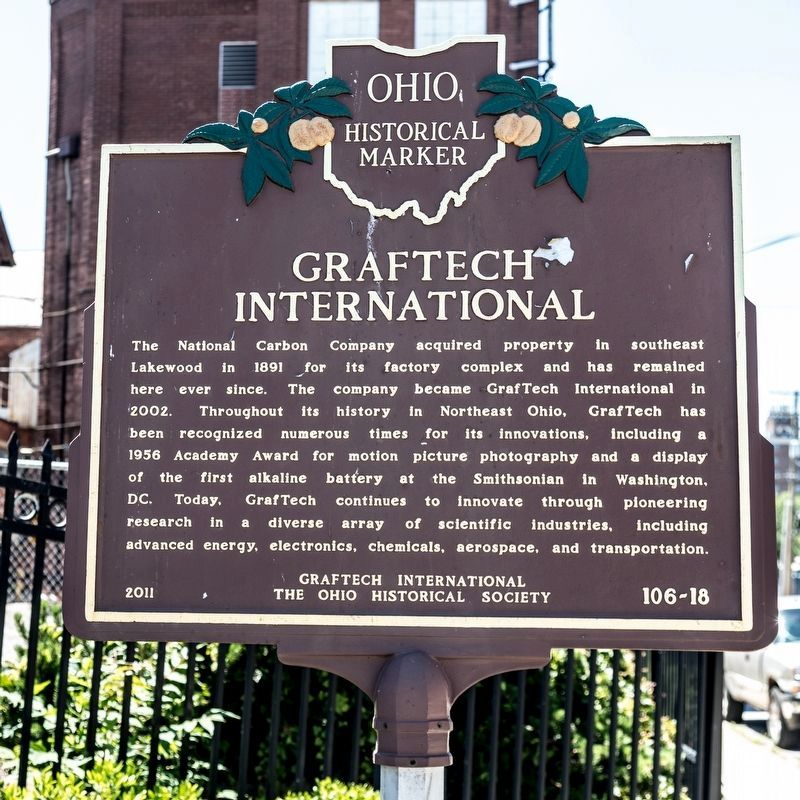 GrafTech International side of marker image. Click for full size.