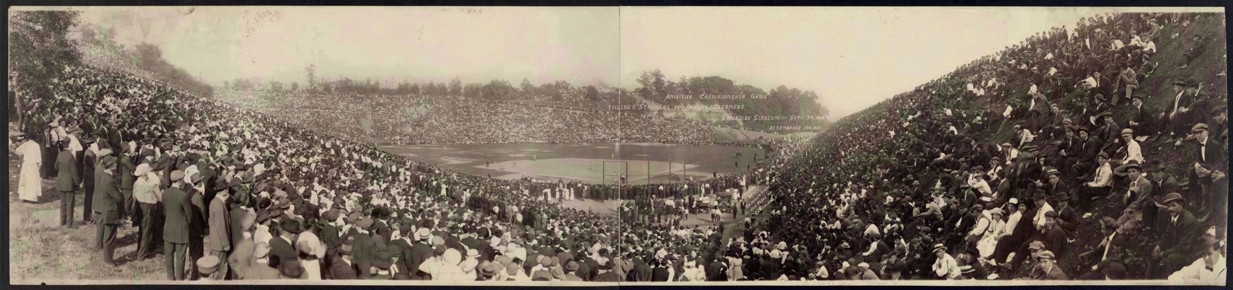 Amateur Championship Game, Brookside Stadium, September 20, 1914 image. Click for full size.