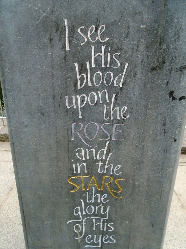 War and Peacekeeping Memorial Epitaph image. Click for full size.