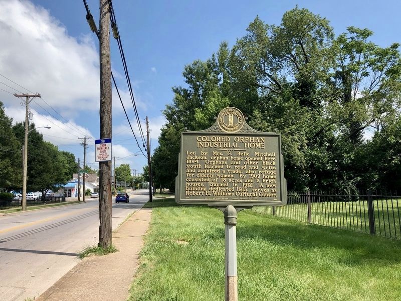 Colored Orphan Industrial Home Marker looking north on Georgetown Street. image. Click for full size.