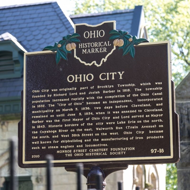 Ohio City side of marker image. Click for full size.