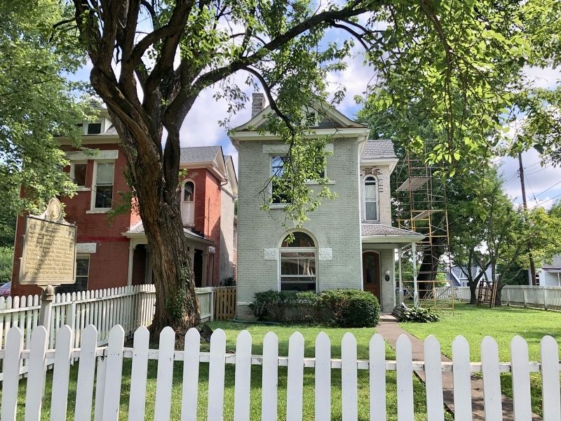 Boyhood home of Thomas Satterwhite Noble & marker.. Click for full size. Boyhood home of Thomas Satterwhite Noble & marker. image. Click for full size.