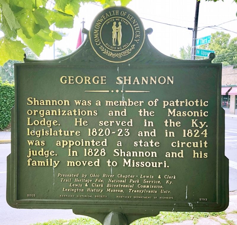 George Shannon Marker. Click for full size. George Shannon Marker image. Click for full size.