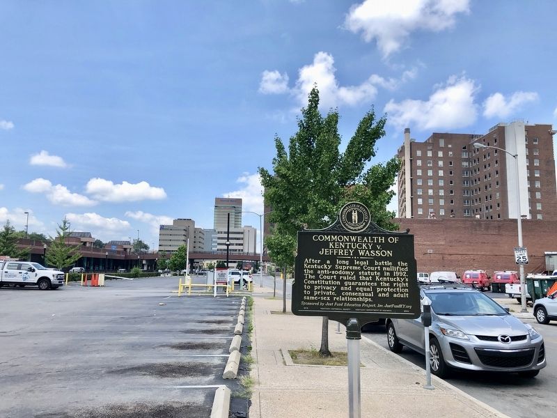 View from marker towards downtown Lexington. image. Click for full size.