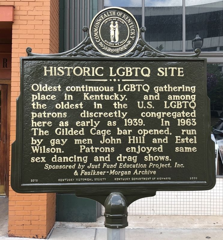 Historic LGBTQ Site Marker image. Click for full size.