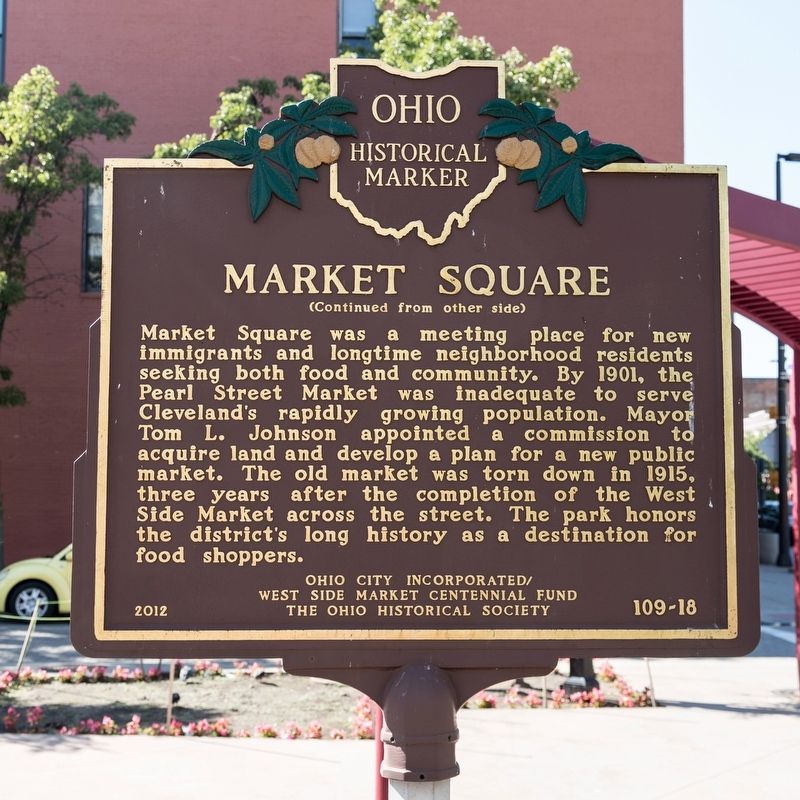Market Square Marker, side two image. Click for full size.