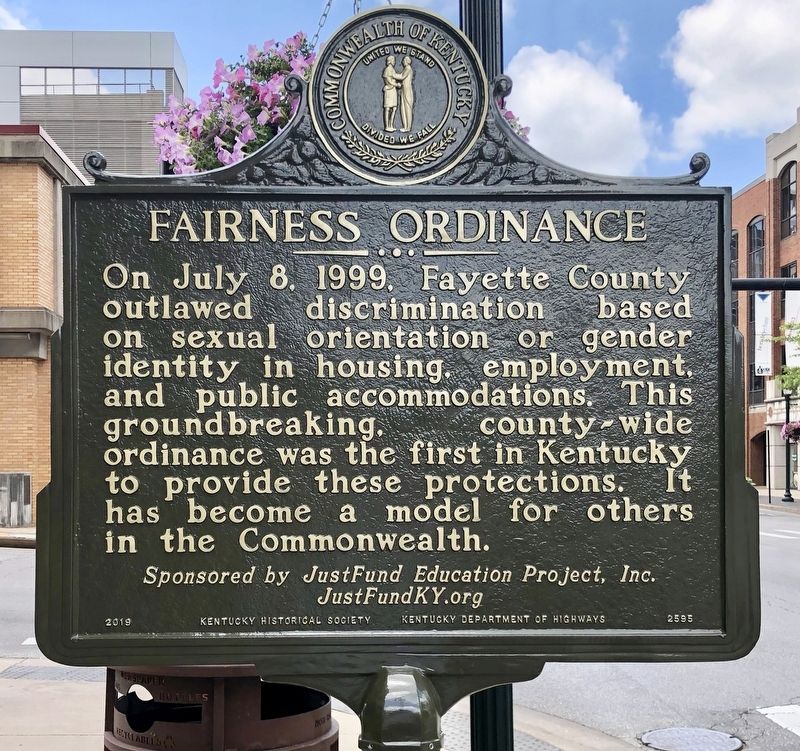 Fairness Ordinance Marker image. Click for full size.