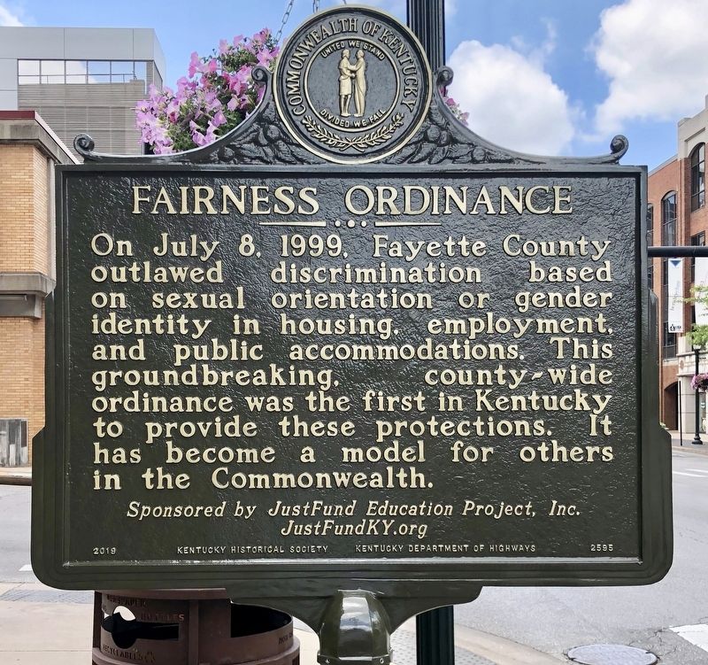 Fairness Ordinance Marker. Click for full size. Fairness Ordinance Marker image. Click for full size.