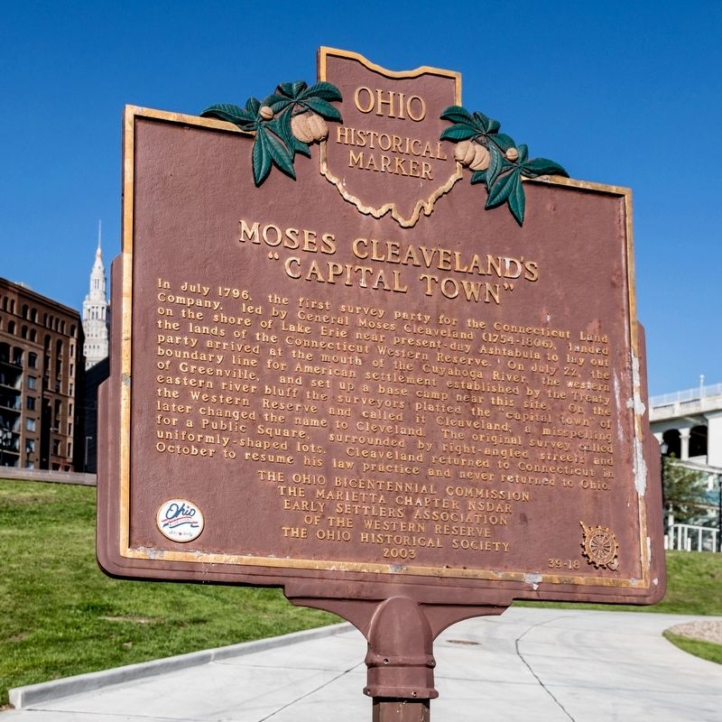 Moses Cleavelands “Capital Town” Marker image. Click for full size.