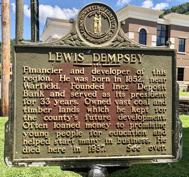Lewis Dempsey Marker image. Click for full size.